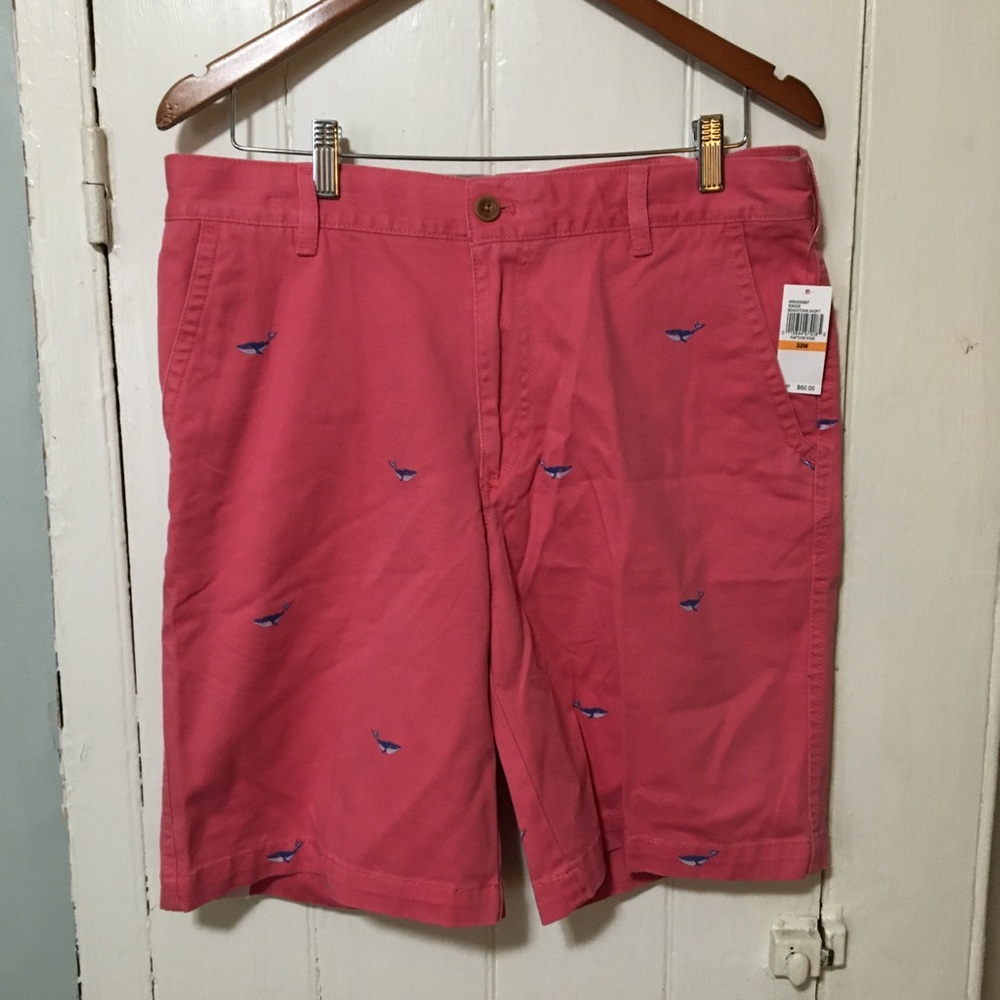 🏵 Whale shorts Izod NWT 33 waist pink